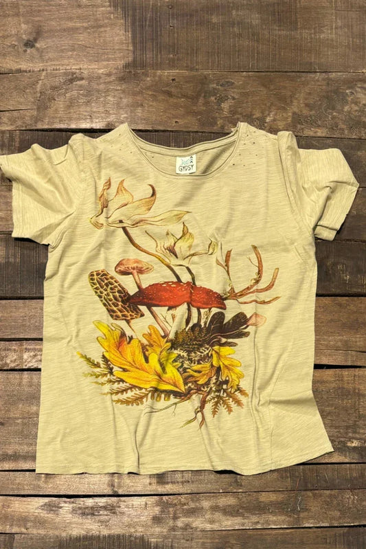 Jaded Gypsy- Moon Dance Tee (Meadow Views)