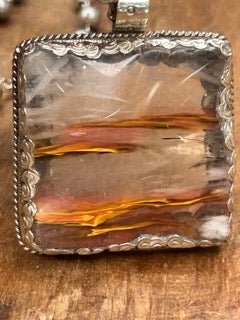 Fire and Ice Resin Necklace B