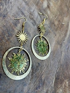 Golden Sun Earrings