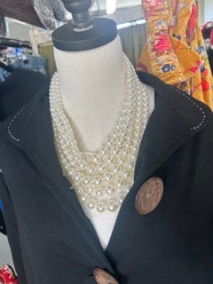 Paper Lace- Artsy Jacket with Big Buttons (Black)