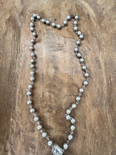 Large Blue Geode Necklace B