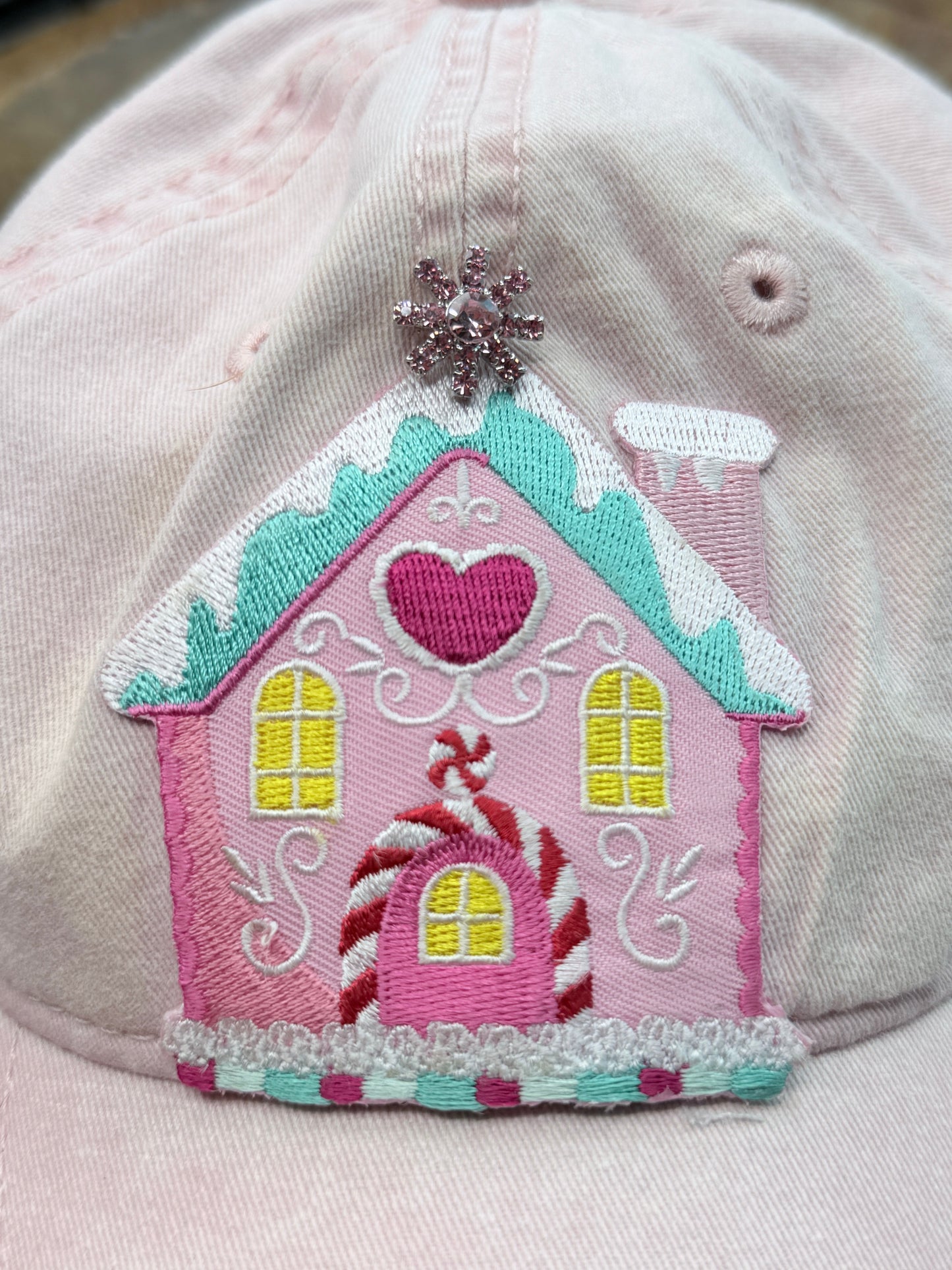 Gingerbread Patch Ball Cap/Hat (Pink) - ERR ORIGINAL
