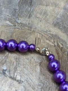 Rakel J Creations- Purple Pumpkins Necklace