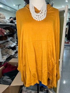 Oversized Hooded Top (Mustard)