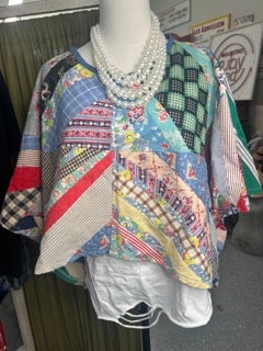 Eclectic Handmade Quilted Arm Cover (Multicolor B)