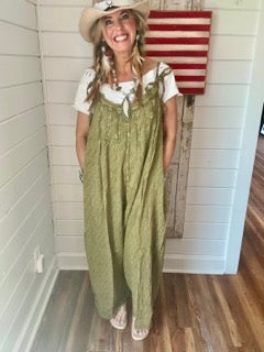 Jaded Gypsy-Bittersweet Romper (Vintage Olive)