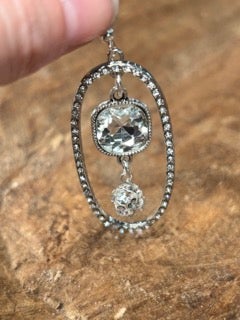Art by Amy-Rhinestone Hoop Earrings