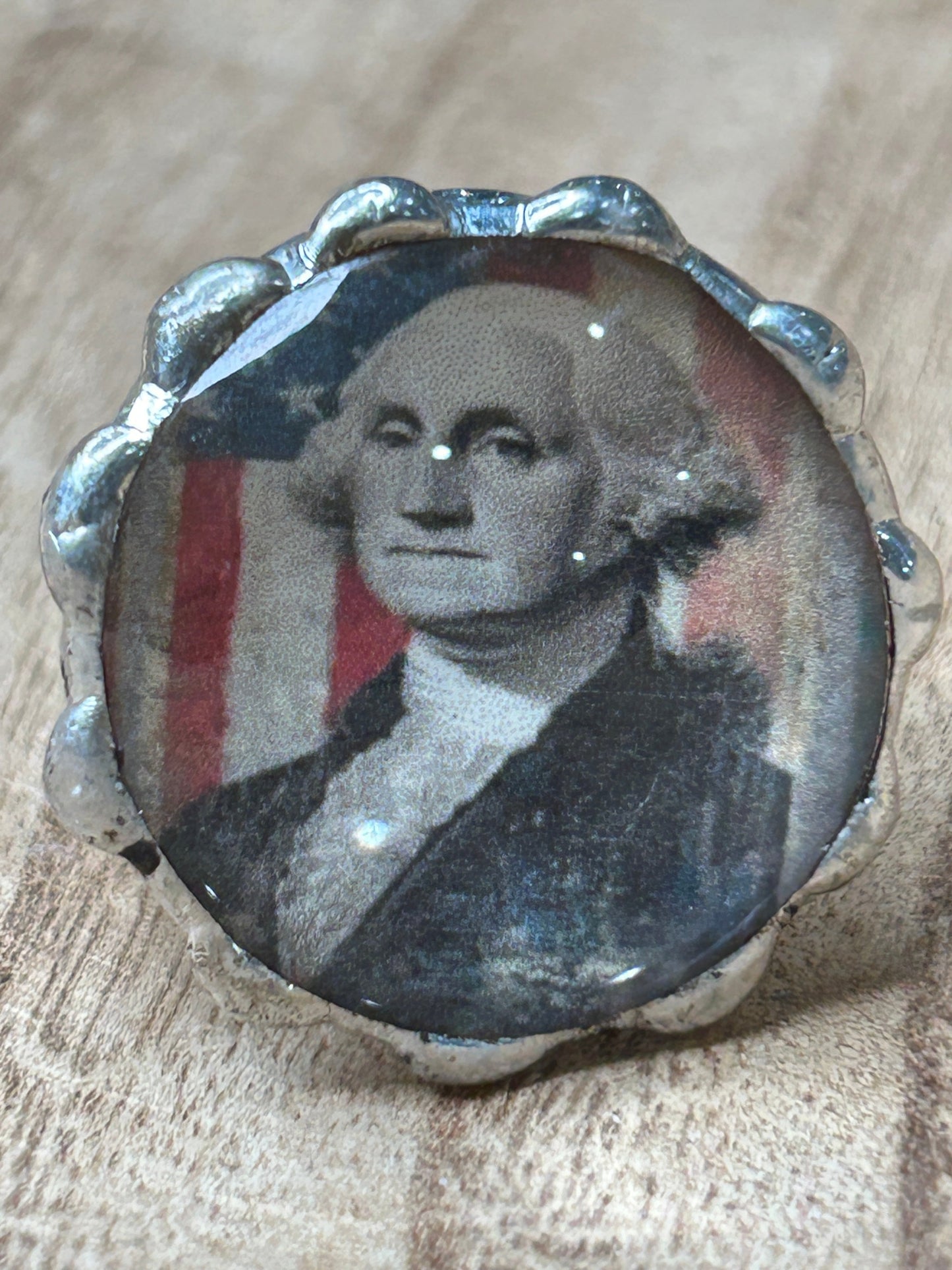Round George Washington Stretch Ring