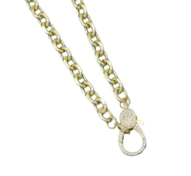 Square Chain Blingy Clasp Necklace *PRE-ORDER*