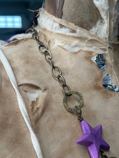 Art By Amy- Purple Turquoise Star Necklace