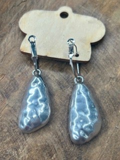Art by Amy- Black Rhinestone Earrings