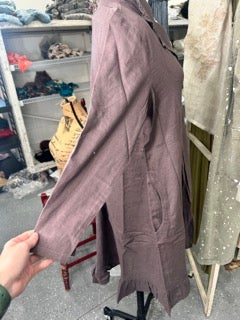 FINAL SALE Paper Lace- High Low Ruffle Jacket (Plum)