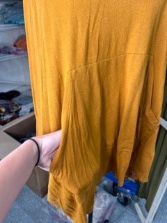 Oversized Hooded Top (Mustard)