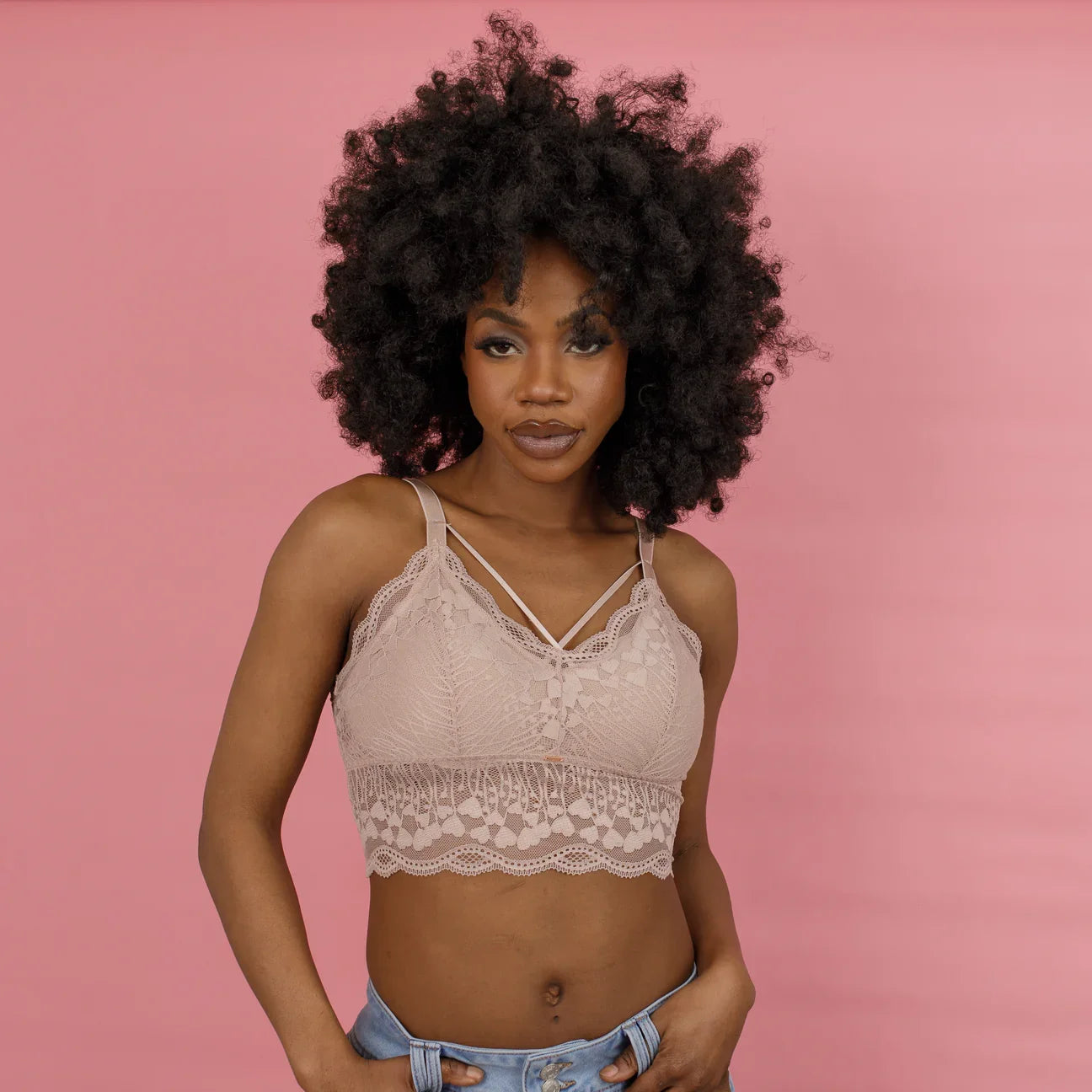 JadyK- Luna Lace Bralette  (Crepe)