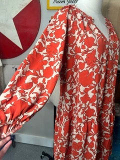 Easel- Half Sleeve Printed Dress (Cinnamon Dough)