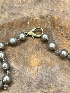 German Silver Multi-Colored Stone Necklace