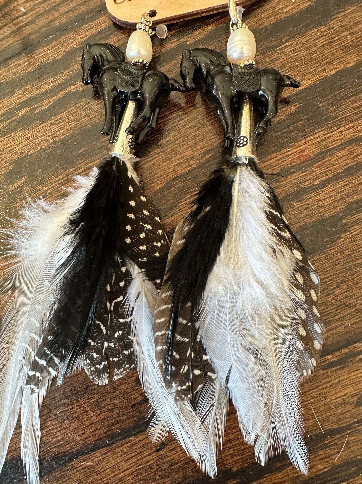 Rare Bird Pony Up Feather Earrings