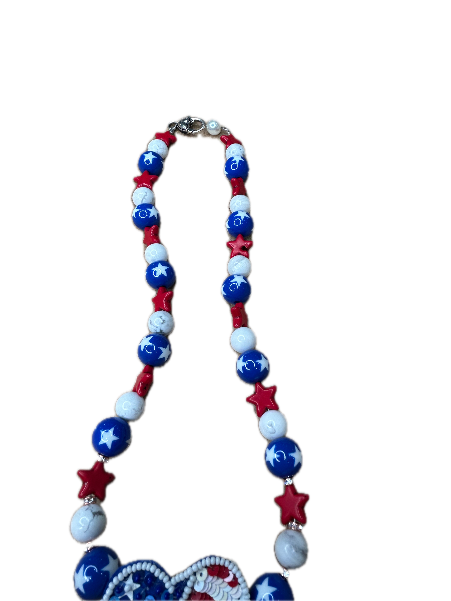 Heart of America Necklace (Eclectic Ruby Red Original)