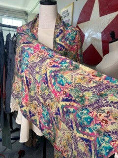 Paper Lace- Colorful Print Scarf