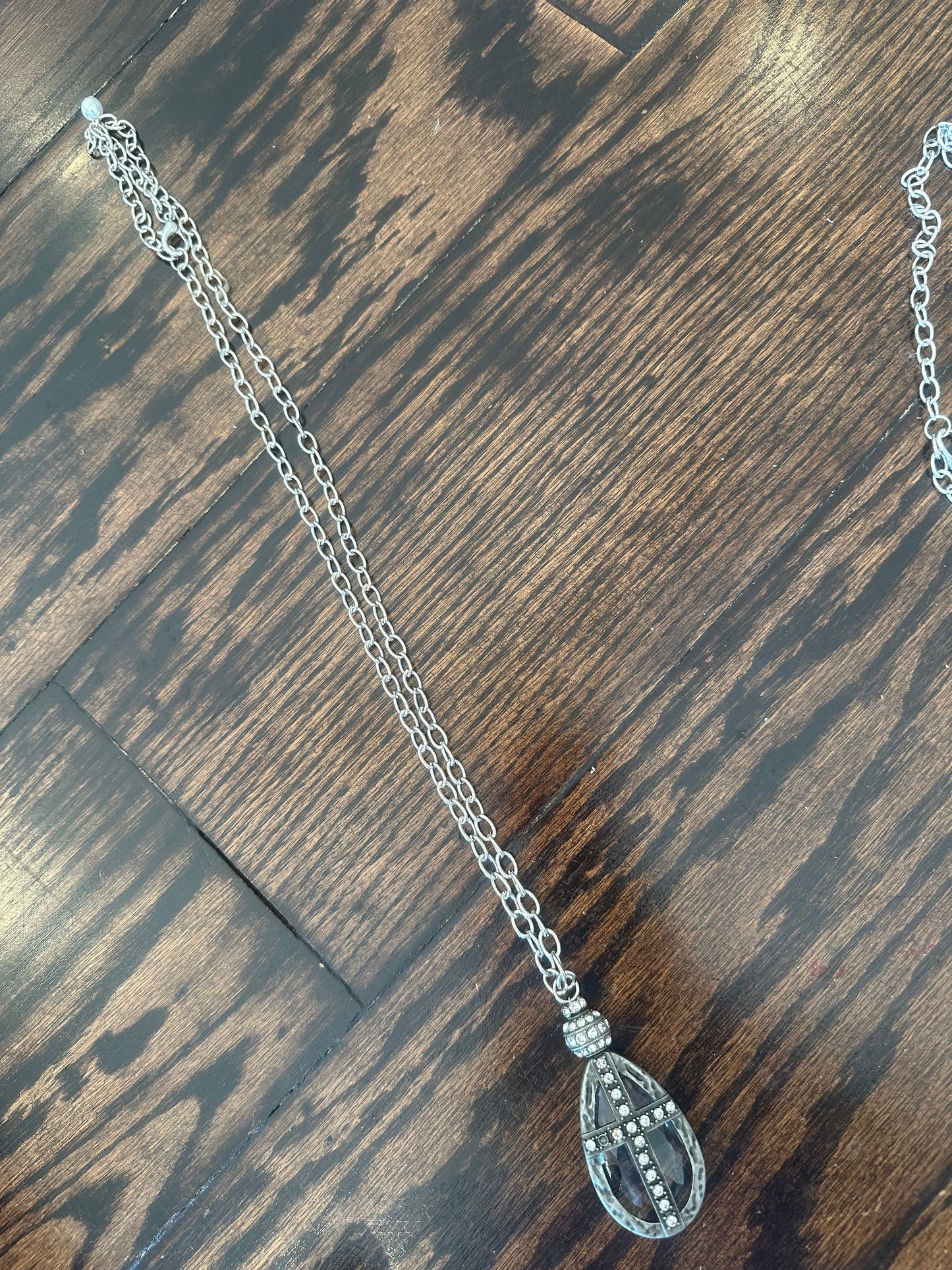 Rare Bird- Soldered Crystal Cross Necklace
