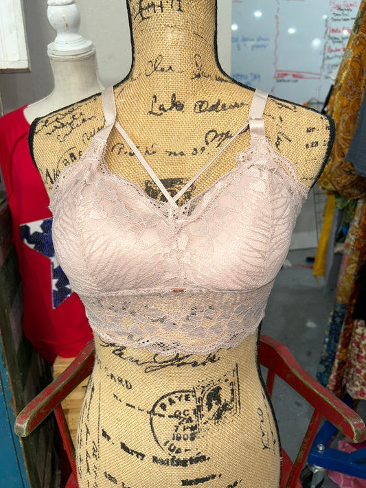JadyK- Luna Lace Bralette  (Crepe)