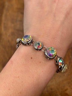 Rhinestone Crystal Chain Bracelet A