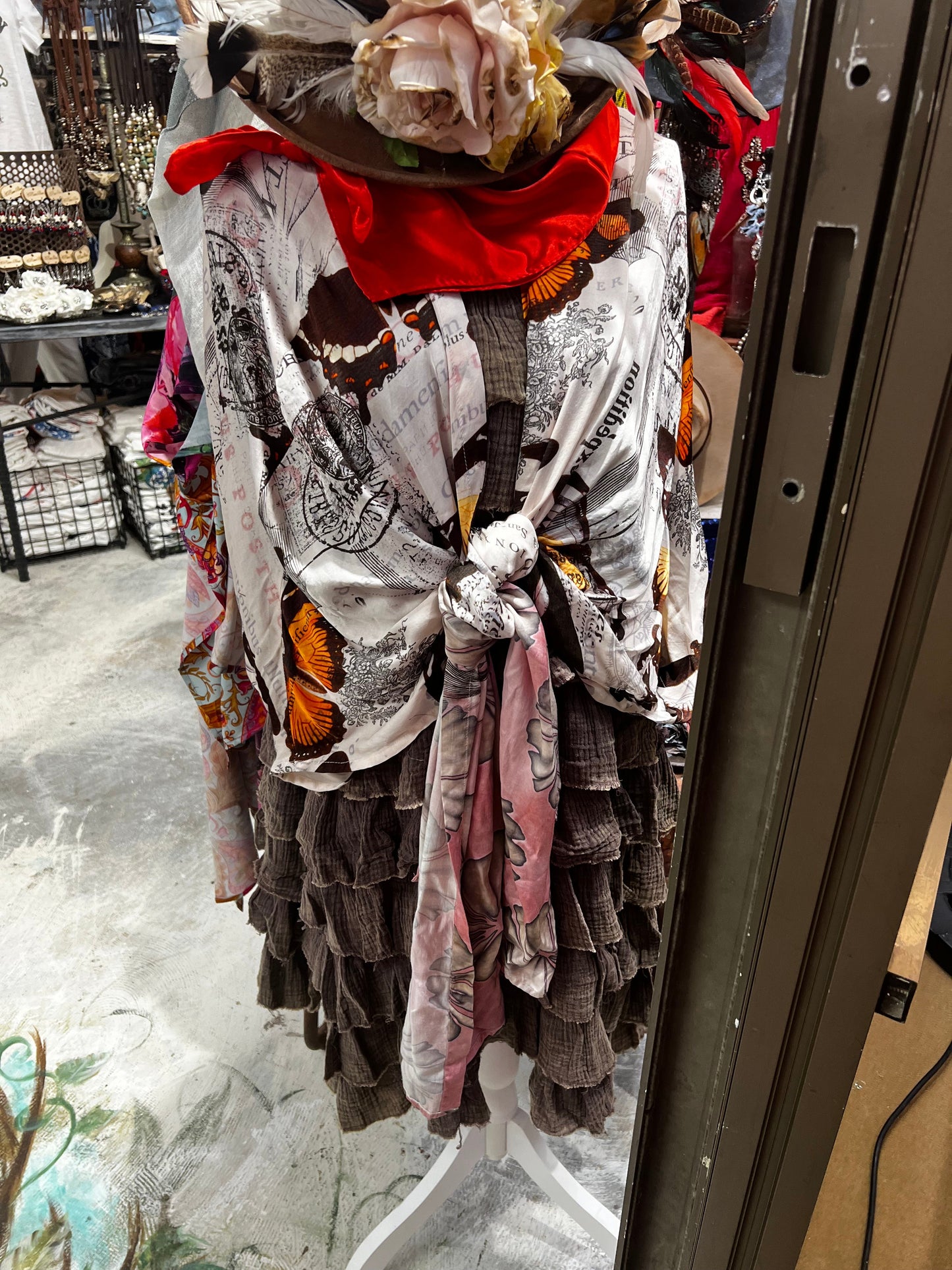 FINAL SALE A Rare Bird- Butterfly Daisy Kimono