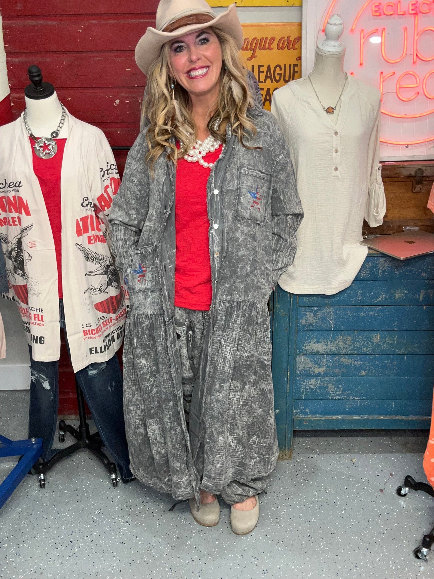 FINAL SALE! A Rare Bird- Freedom Duster/Dress/Jacket