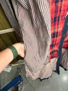 FINAL SALE Paper Lace- Long Mix Match Plaid Tunic