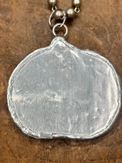 Soldered Quilted Pumpkin Necklace A