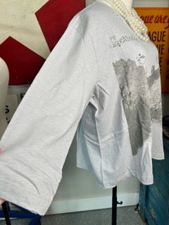 Paper Lace- Lady in the Garden Tee (Grey)