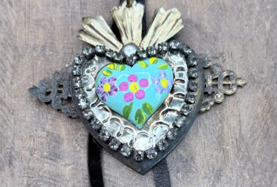 Jaded Gypsy - Soldered Sacred Heart Collar Necklace
