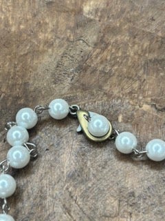 Large Bone Carved Cross Necklace