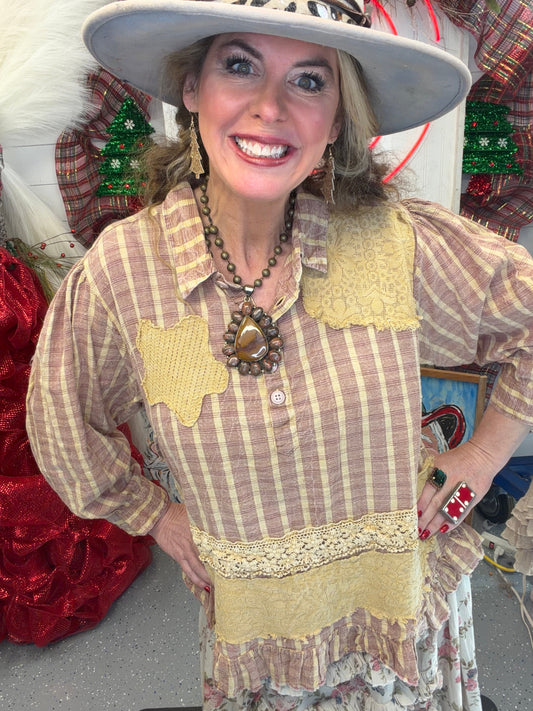 SALE Jaded Gypsy- Prairie Kiss Top *Final Sale*