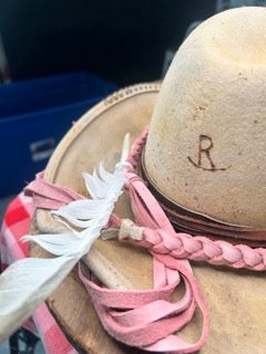 Rare Bird Leather Pink Braided Hatband
