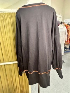 Long Sleeve French Terry Halloween Ghost Shirt