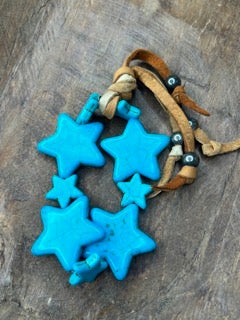 Art By Amy- Turquoise Star Bracelet