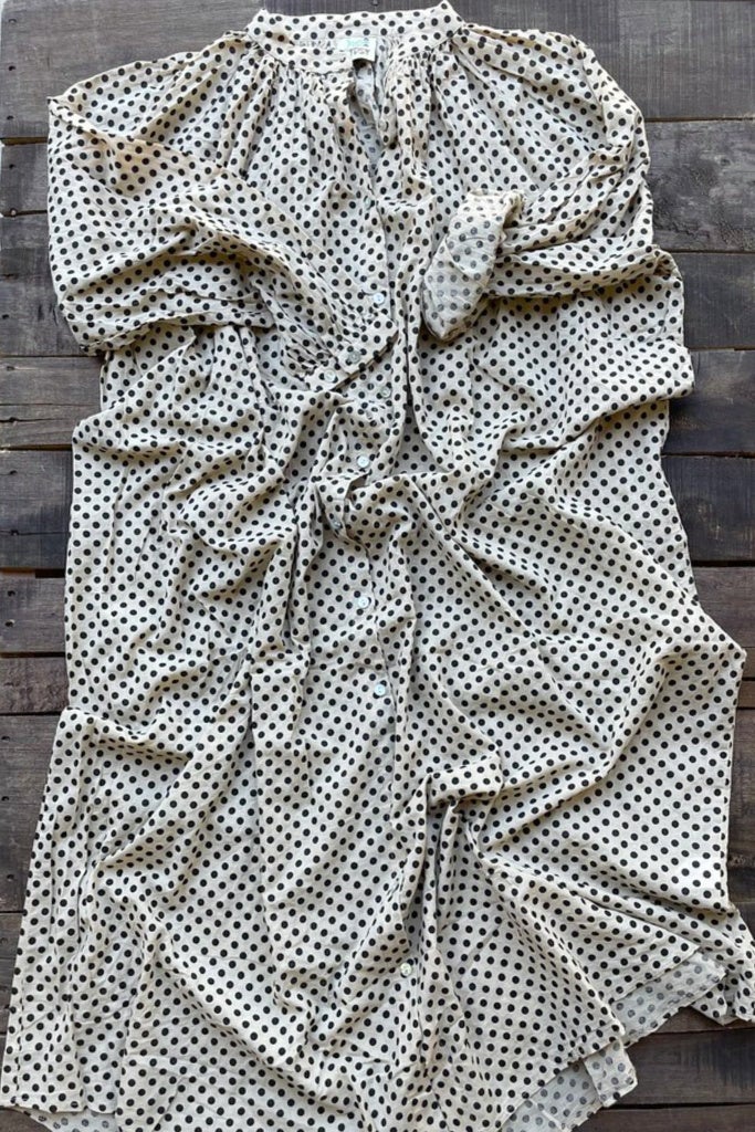 Jaded Gypsy- Sweet Nothings Dress (Taupe Dot)