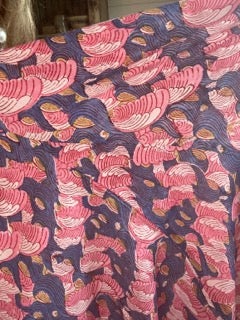 FINAL SALE!! Wave Print Sleeveless Dress (Pink)