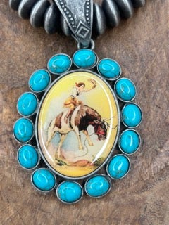 Navajo Beaded Cowgirl Necklace