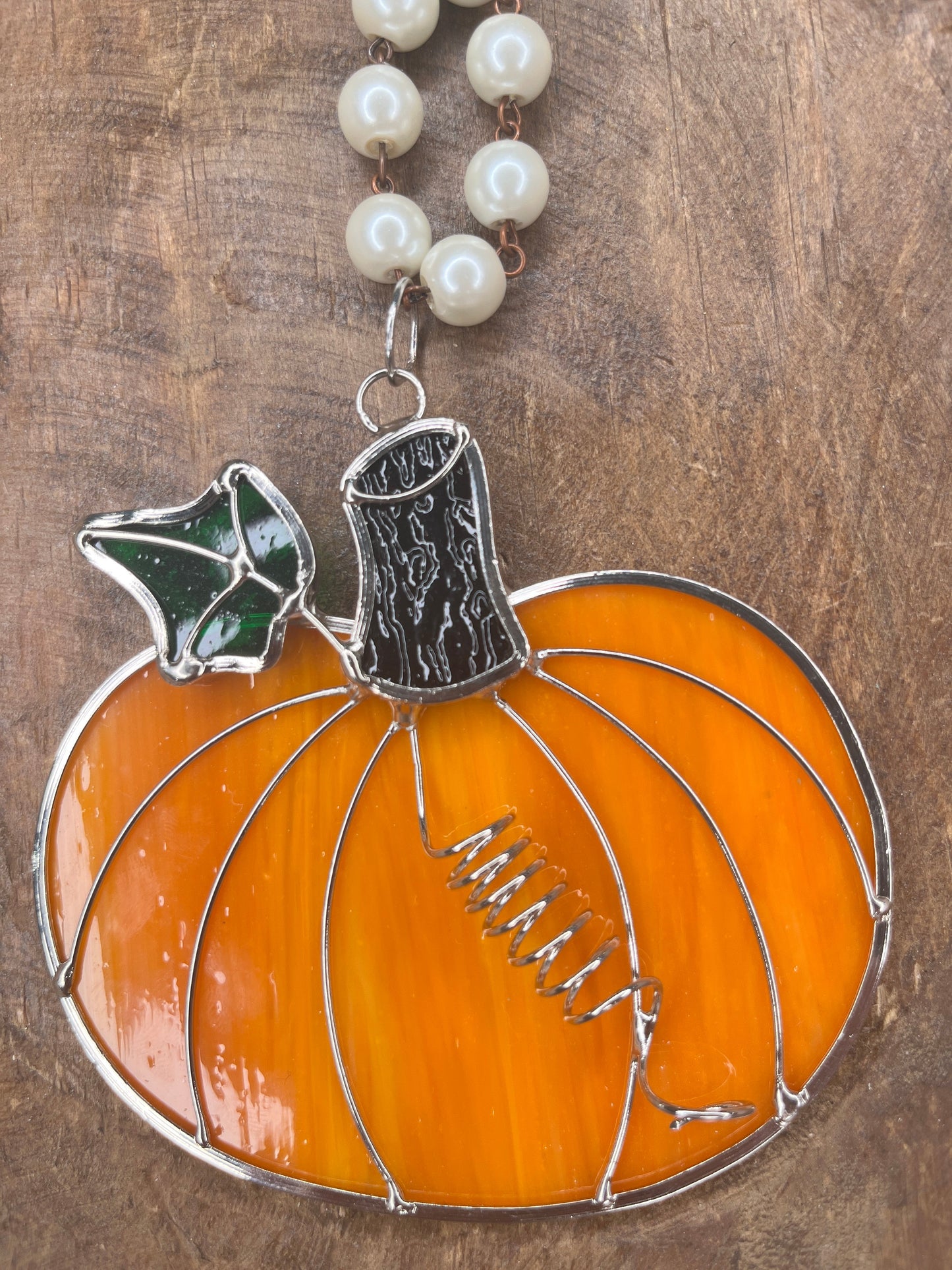 Pumpkin Pearl Necklace