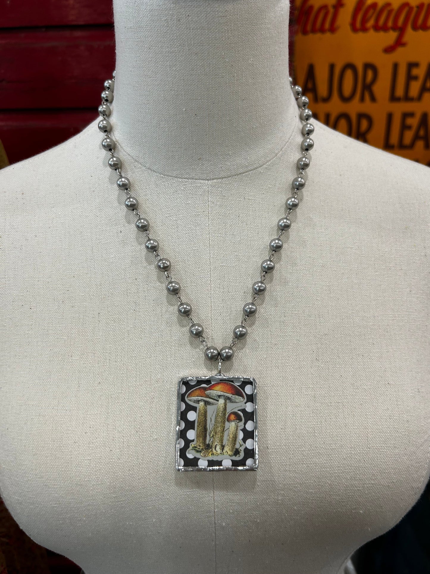 Mushroom Necklace Small