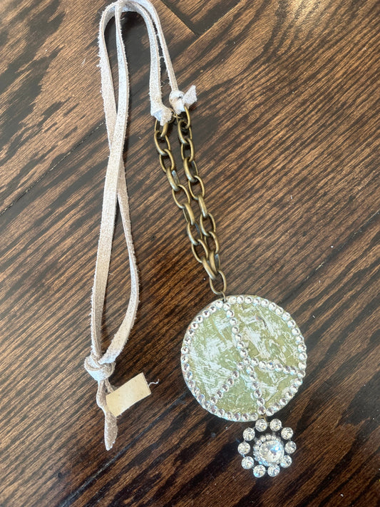 Rare Bird- Blingy Peace Necklace