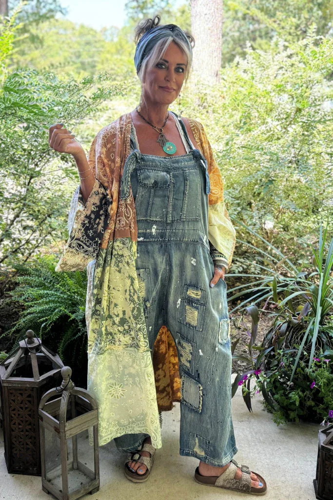 Jaded Gypsy- Endless Travels Overalls (Chambray)