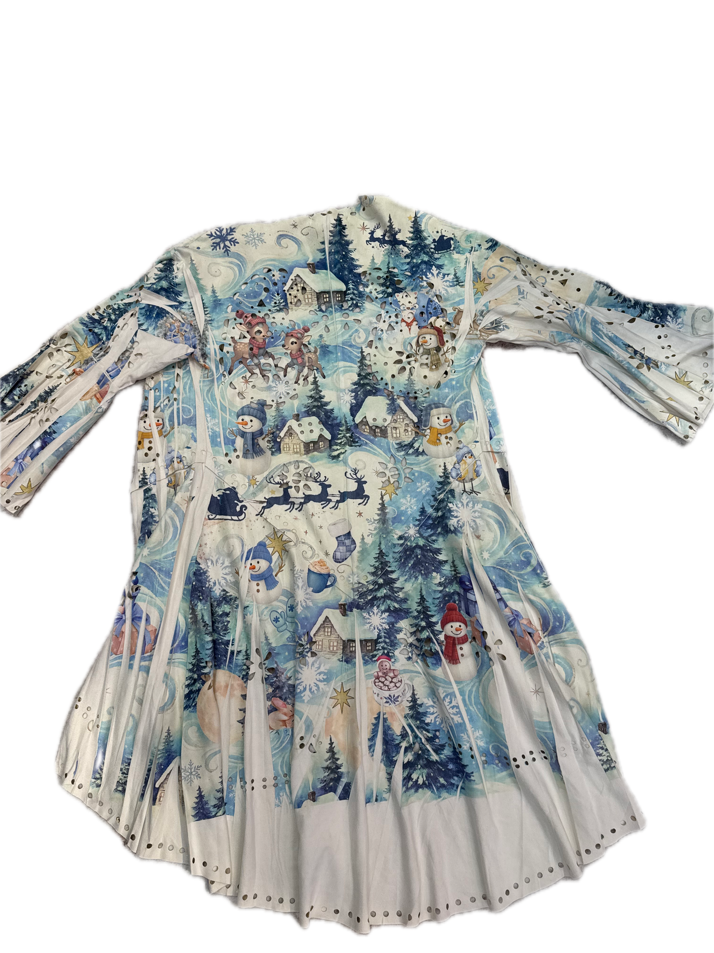 Restocked!  Origami- Winter Wonderland Suede Kimono *Final Sale* - NO FRINGE