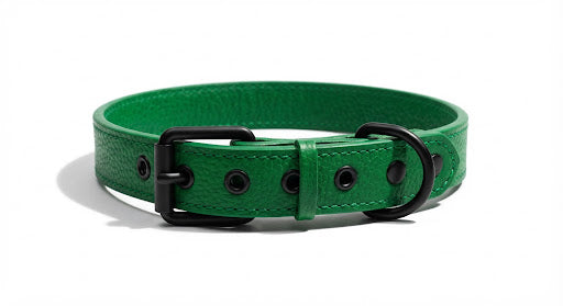 Emerald Vegan Leather Collar