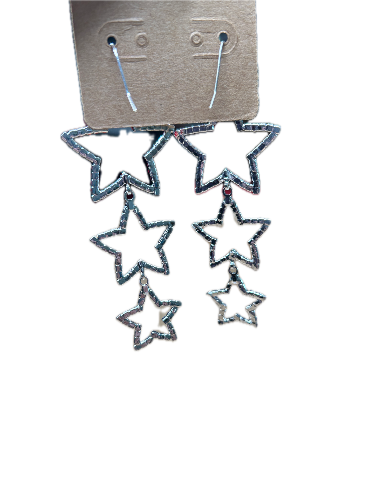 Fourth of July Rhinestone Stars Earrings