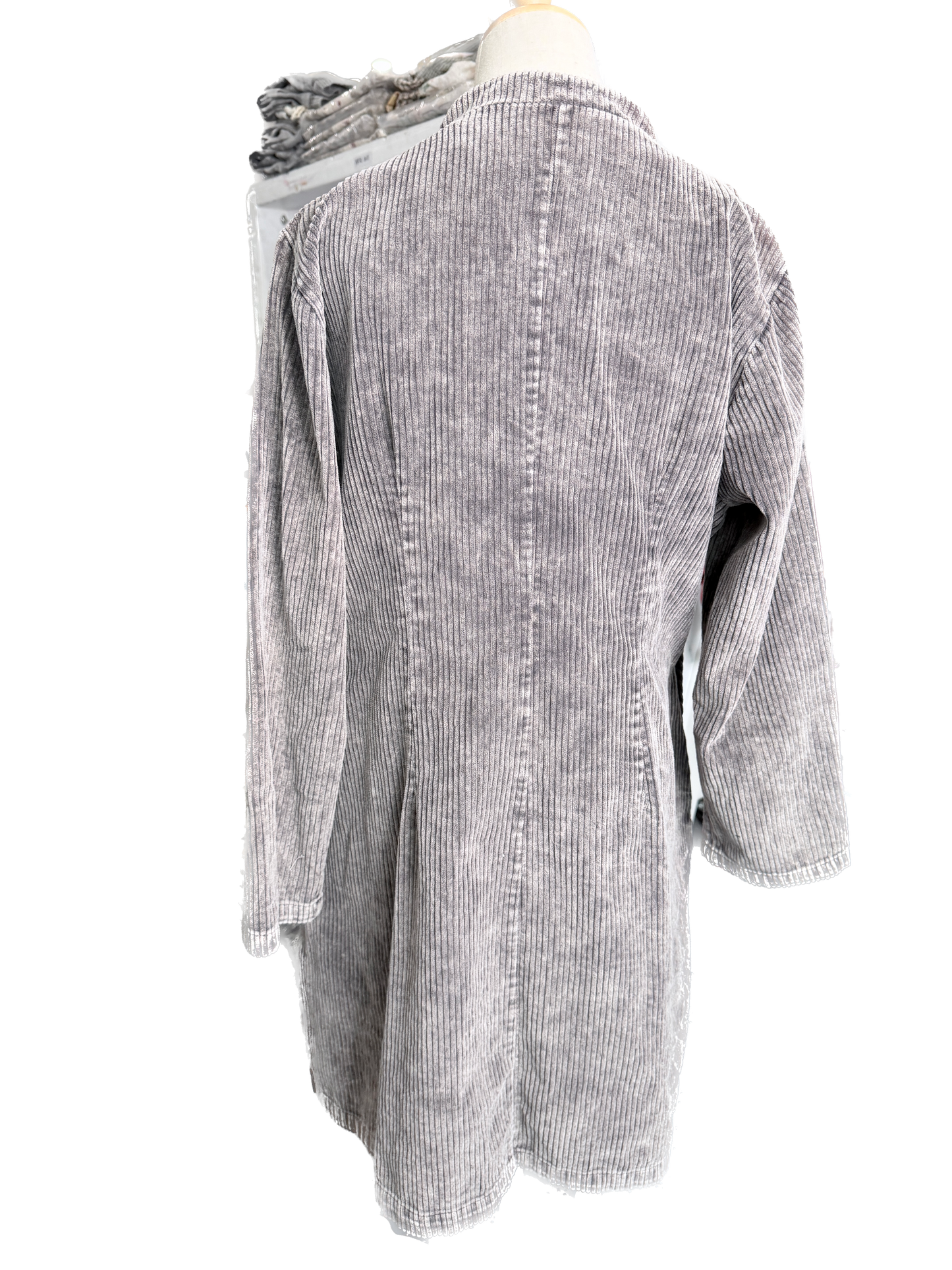 SALE I Love Linen- Washed Corduroy Jacket (Black) *Final Sale*