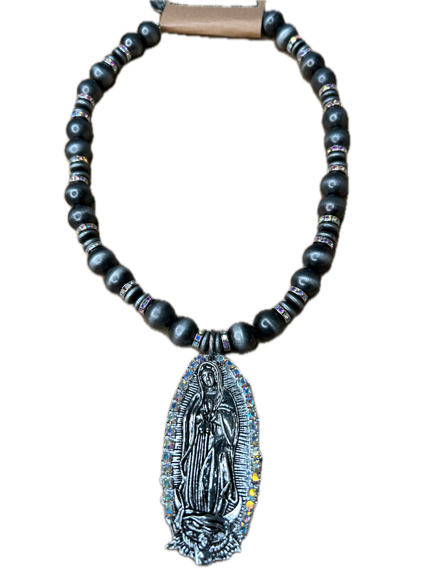 Sandra Ling- Grey Mary Necklace