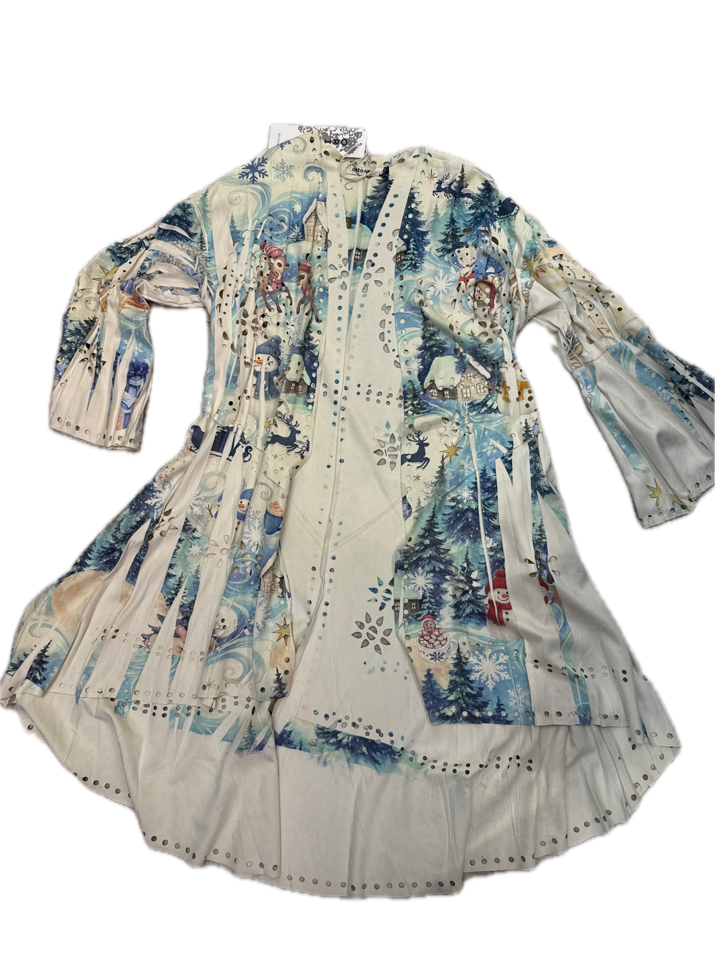 Restocked!  Origami- Winter Wonderland Suede Kimono *Final Sale* - NO FRINGE